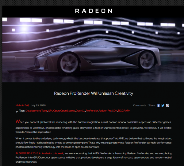 radeon prorender