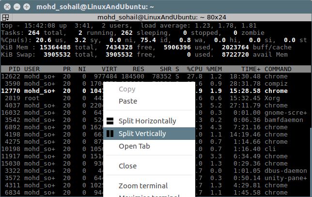 Terminator：一款一个窗口包含多个终端的 Linux 终端仿真器