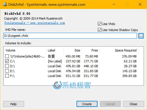 使用Disk2VHD进行P2V转换需要知道的一些事