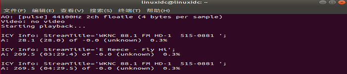 Linux终端使用MPlayer