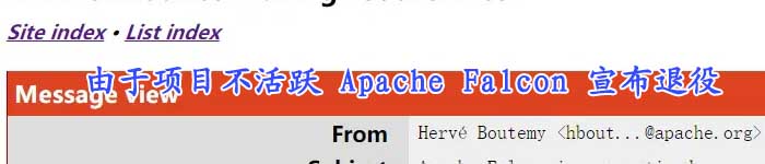 由于项目不活跃 Apache Falcon 宣布退役