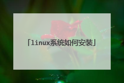 linux系统如何安装