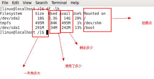 怎么看磁盘空间linux_linux 查看磁盘空间